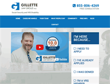 Tablet Screenshot of gillettelawgroup.com